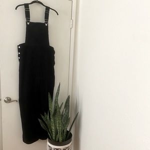 Black Corduroy Overalls